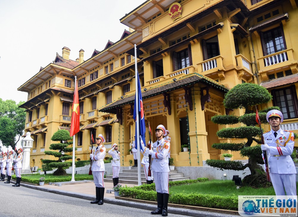 asean flag hoisting ceremony celebrates groupings 52nd anniversary