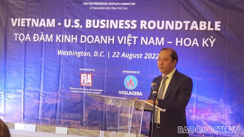 Đại sứ Nguyễn Quốc Dũng khẳng định: Đại sứ quán sẽ là cầu nối giữa các đối tác Mỹ và các đối tác Việt Nam, trong đó có tỉnh Phú Thọ.