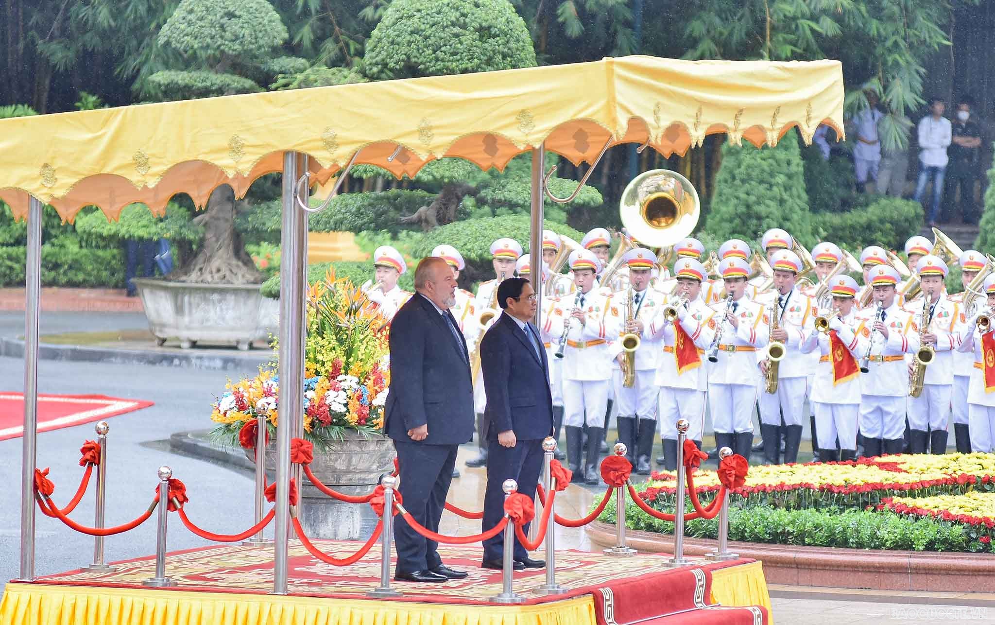 Nhận lời mời của Thủ tướng Chính phủ Phạm Minh Chính, Thủ tướng Cuba Manuel Marrero Cruz thăm hữu nghị chính thức Việt Nam từ ngày 28/9-2/10/2022.