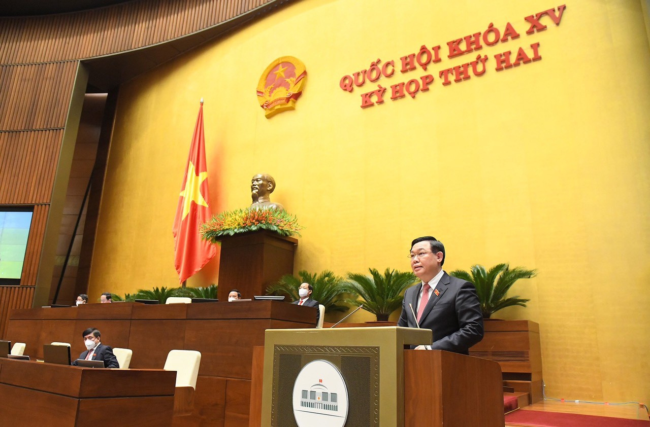 Chủ tịch Quốc hội Vương Đình Huệ phát biểu Bế mạc Kỳ họp thứ 2, Quốc hội XV.