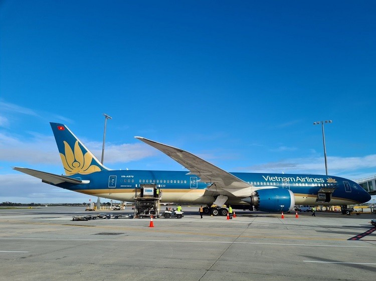 Từ ngày 1/8, Vietnam Airlines triển khai dịch vụ làm thủ tục trực tuyến (check-in online) cho hành khách khởi hành từ sân bay Sydney và Melbourne (Australia). (Nguồn:VNA)