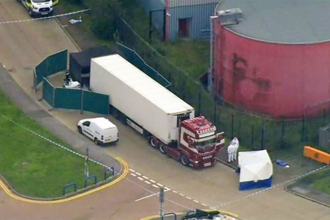 essex truck victims die of lack of oxygen overheating british police