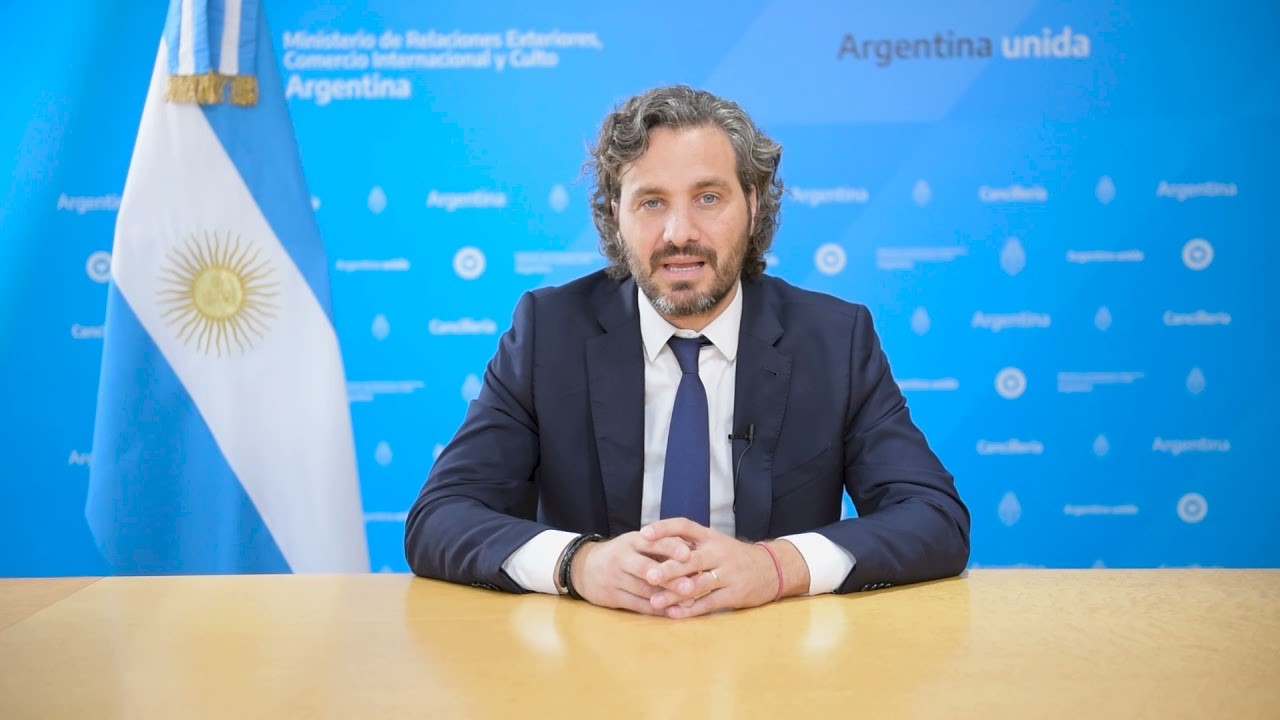Argentina's Minister of Foreign Affairs, International Trade and Worship Santiago Andres Cafiero.