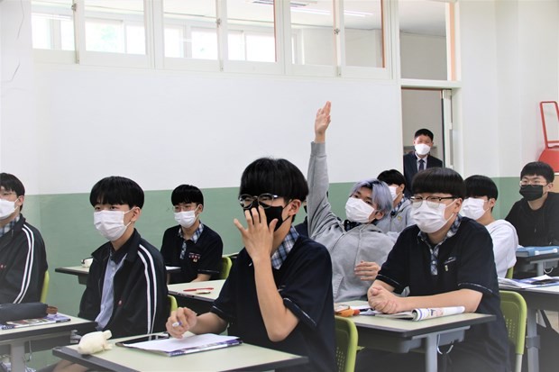Tiếng Việt được giảng dạy ở một trường THPT của Hàn Quốc