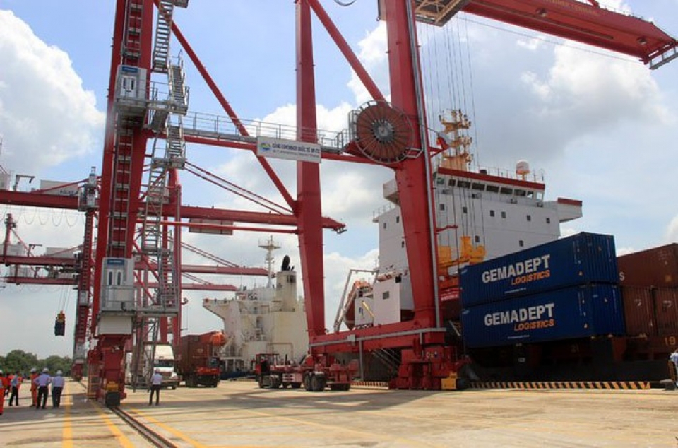 hcm city port welcomes largest ever container ship