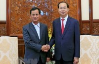 president tran dai quang hosts cambodian foreign minister
