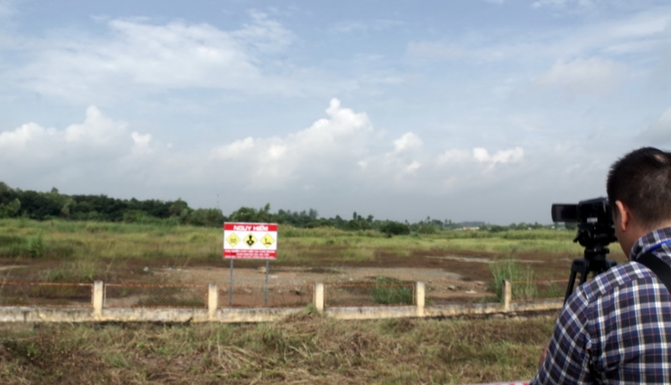 infrastructure built to tackle dioxin contamination at bien hoa airport