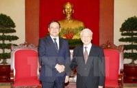 na chairwoman pays courtesy call on top lao leader