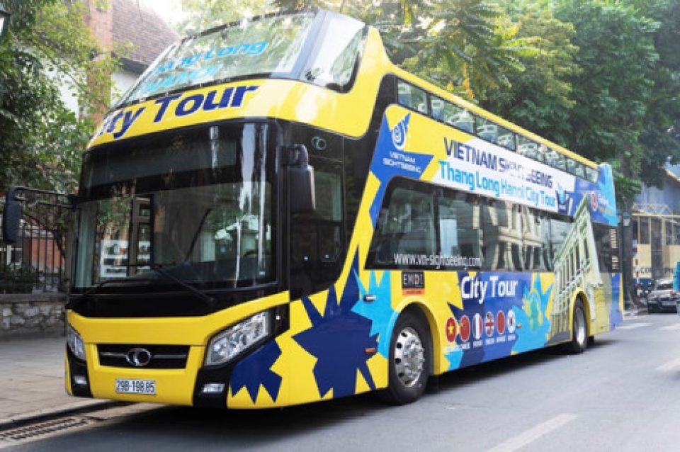 hanoi launches second open top bus tour