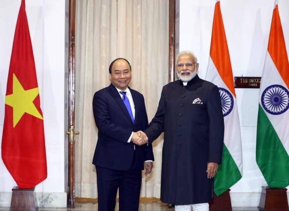 vietnamese indian prime ministers hold talks