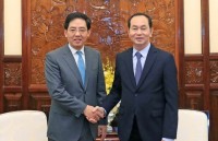 party chief hosts outgoing chinese ambassador