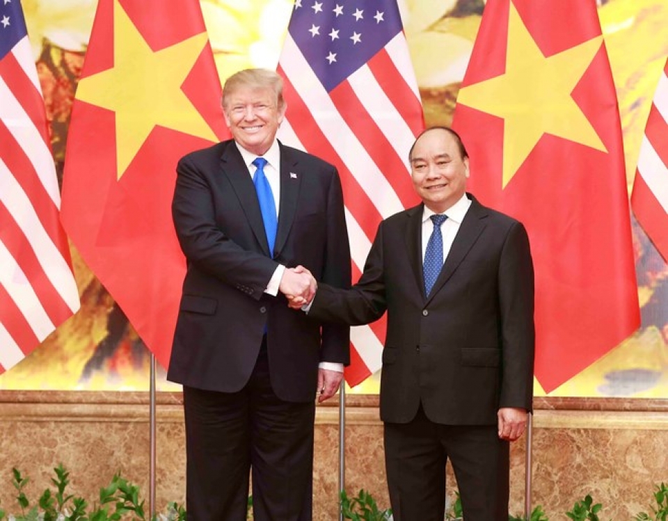 pm phuc president trump applaud strides in vietnam us relations