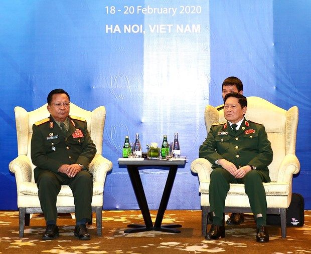 asean 2020 defence ministers of vietnam laos meet in ha noi