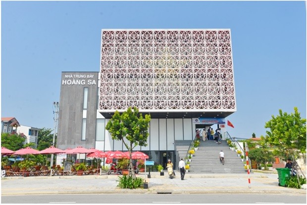 The Hoang Sa exhibition centre in Hoang Sa Street, Son Tra District, central Da Nang City (Photo: VNA)
