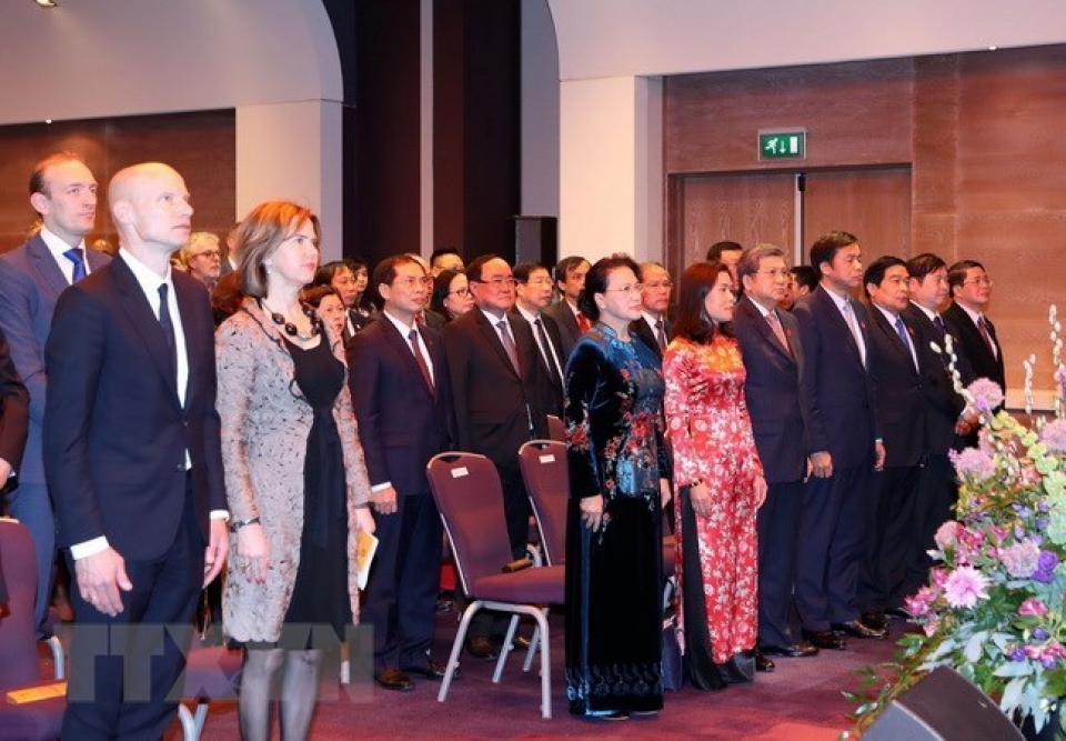 na chairwoman attends ceremony marking vietnam netherlands diplomatic ties