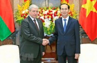 president meets vietnamese foreign scientists
