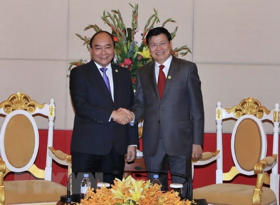 vietnamese pm meets lao counterpart in cambodia