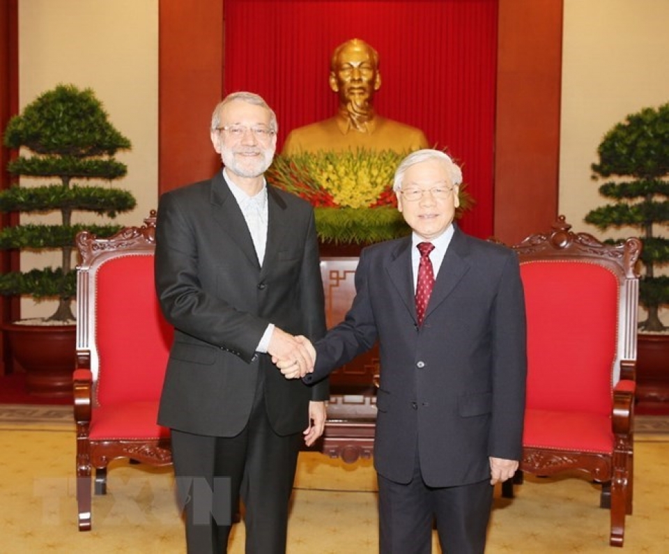 vietnam wants to bolster traditional ties with iran party chief