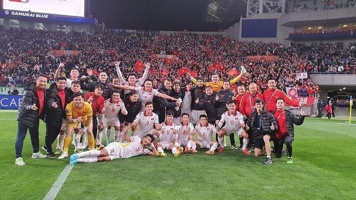 Viet Nam maintain their place in the world's Top 100 following their 1-1 draw against Japan in the World Cup 2022 Asian Qualifiers on March 29.
