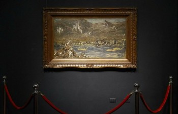 Masterpiece lacquer painting auctioned for record 280,000 USD