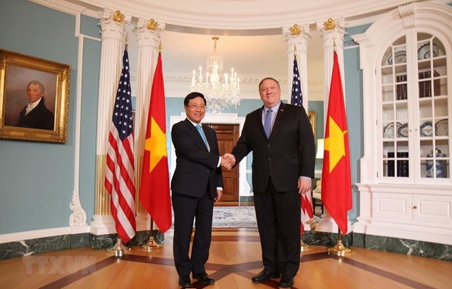 us state secretary pompeo pays visit to vietnam