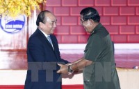cambodian na president heng samrin begins official visit to vietnam