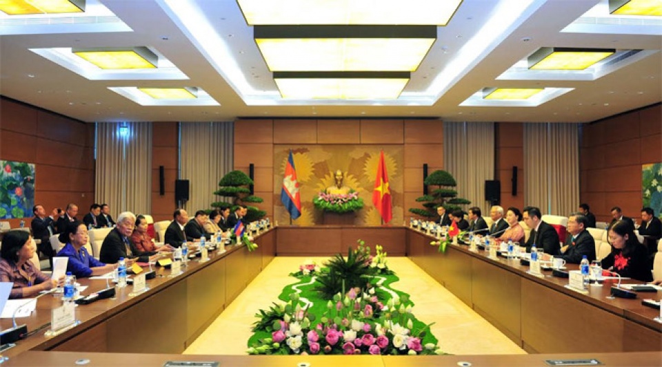 vietnamese cambodian legislature leaders hold talks