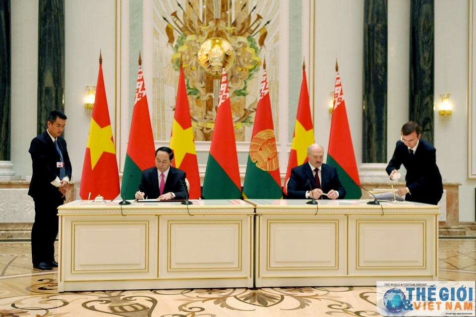 vietnam belarus issue joint statement to develop all around partnership