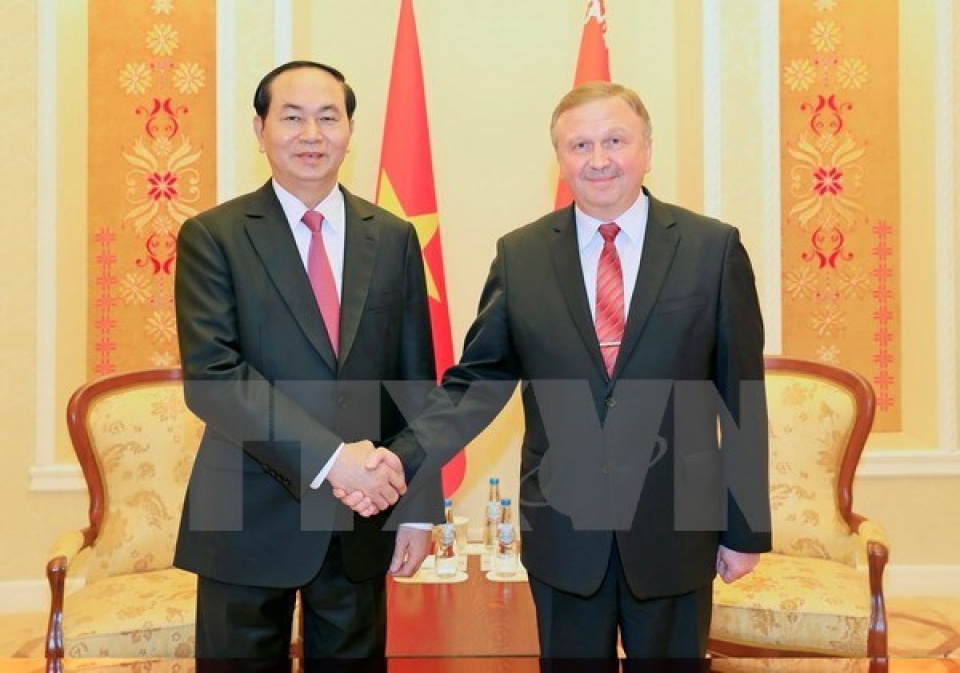 president tran dai quang seeks more investment projects with belarus