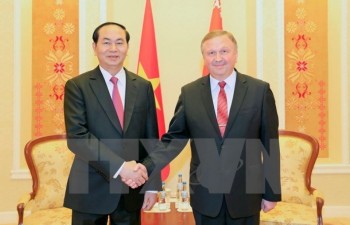 President Tran Dai Quang seeks more investment projects with Belarus