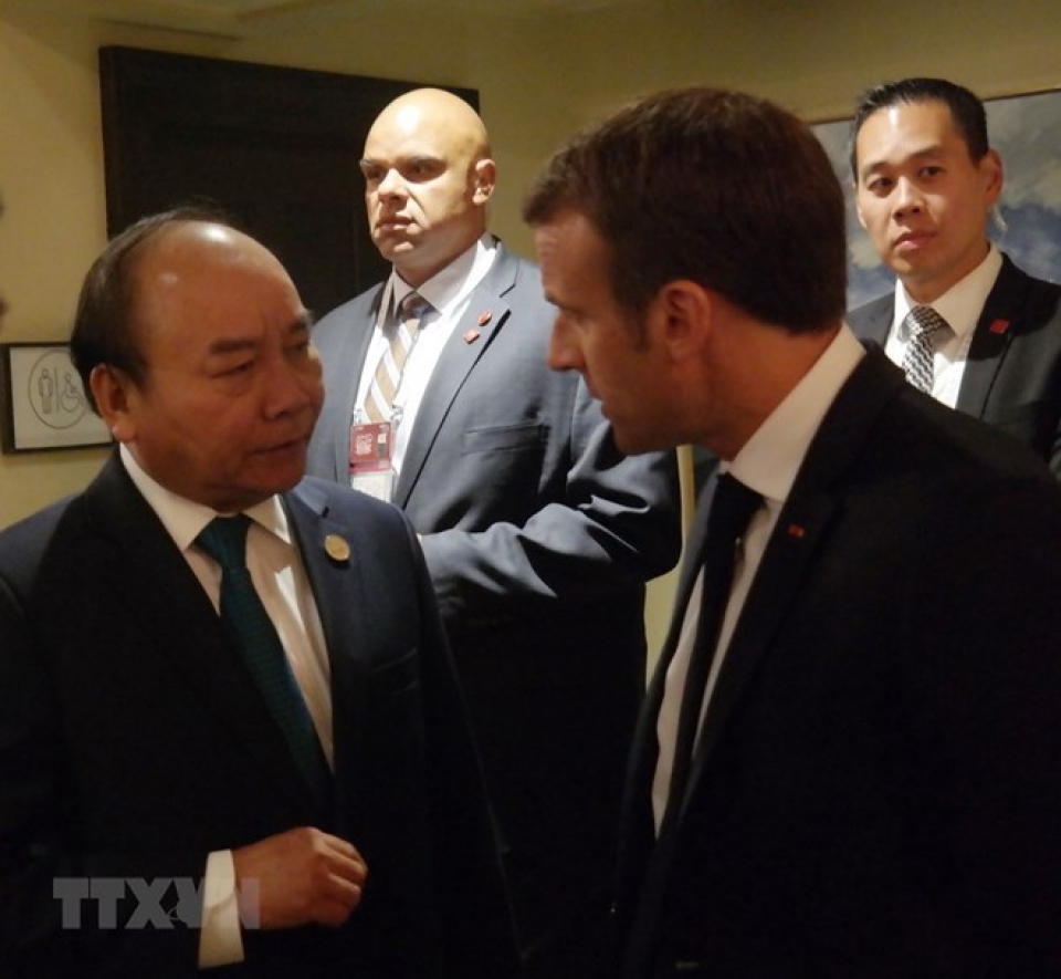 pm nguyen xuan phuc meets many country leaders in quebec