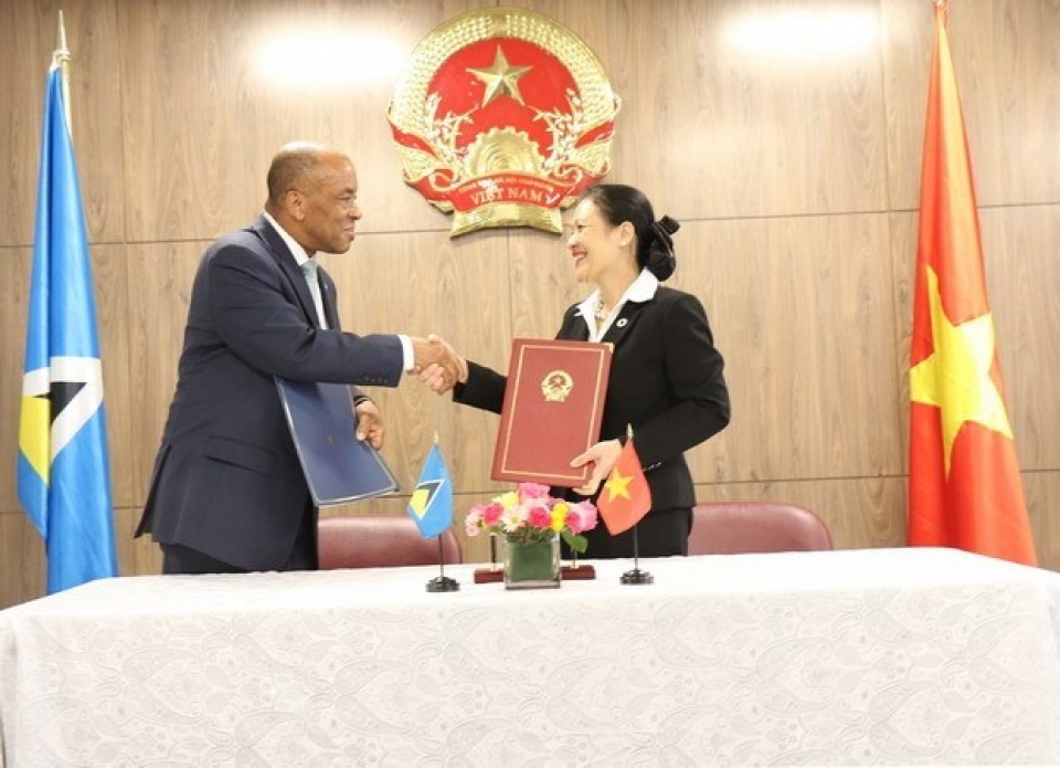vietnam saint lucia set up diplomatic ties