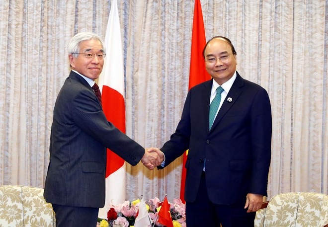 pm receives chairman of japan vietnam friendship parliamentary alliance