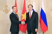 president tran dai quang meets russian communist party leader