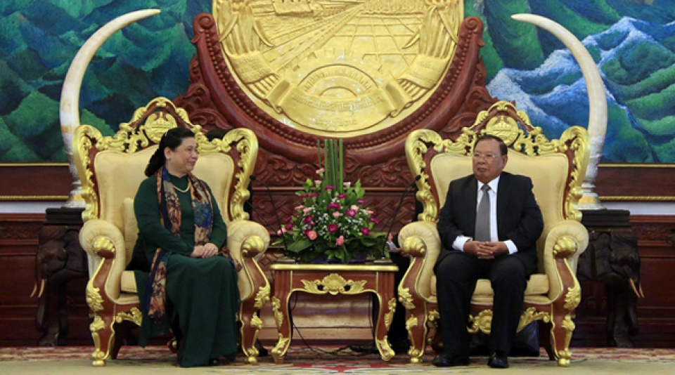 na vice chairwoman welcomed in laos
