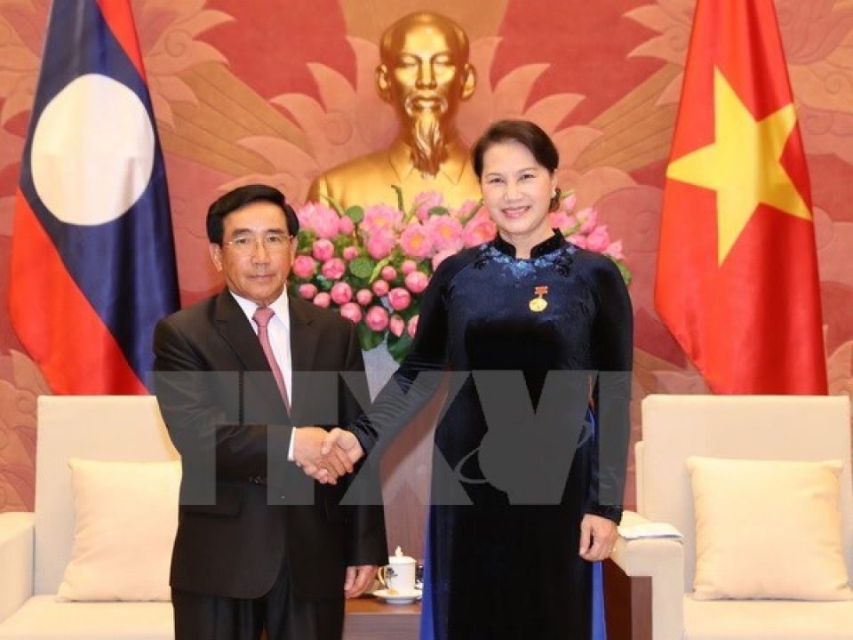national assembly chairwoman meets lao vice president