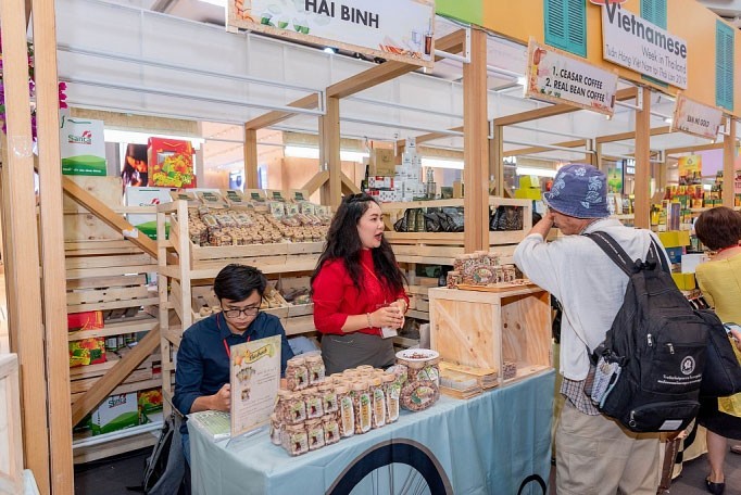 Vietnamese products displayed at a Thai expo. (PhotoL: Ministry of Industry and Trade)