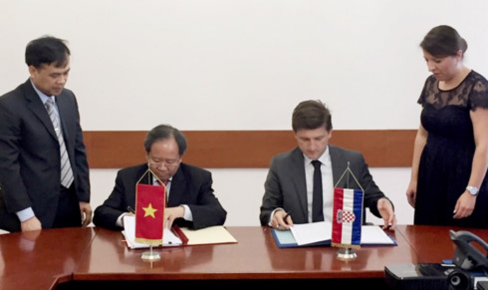 vietnam croatia sign double taxation avoidance agreement