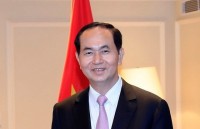 president tran dai quang holds talks with egyptian counterpart
