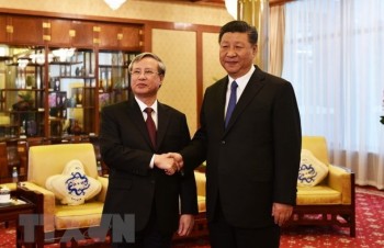 Top Chinese leader affirms desire to develop ties with Vietnam