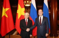 russia an important reliable partner of vietnam party leader