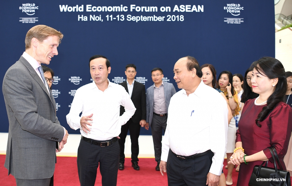 pm inspects preparations for wef asean