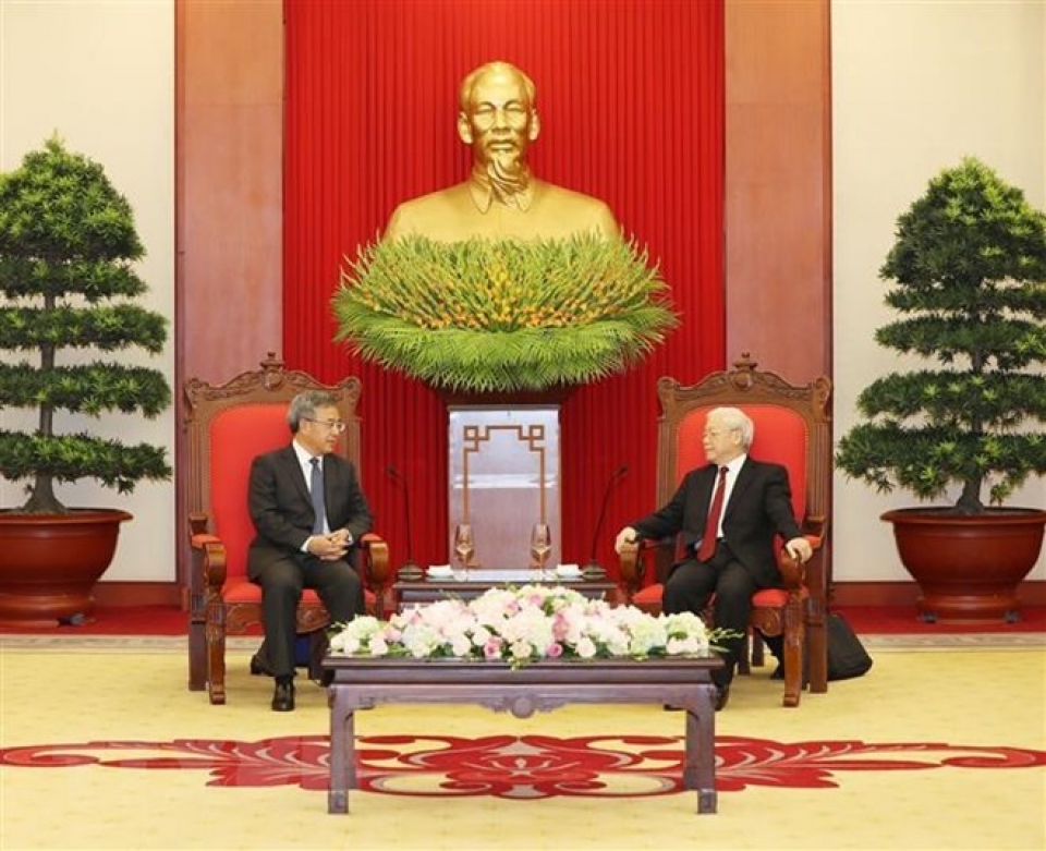 party leader receives chinese vice premier