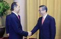 party leader hails growing vietnam china relations