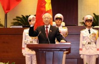 party chief nguyen phu trong elected as state president