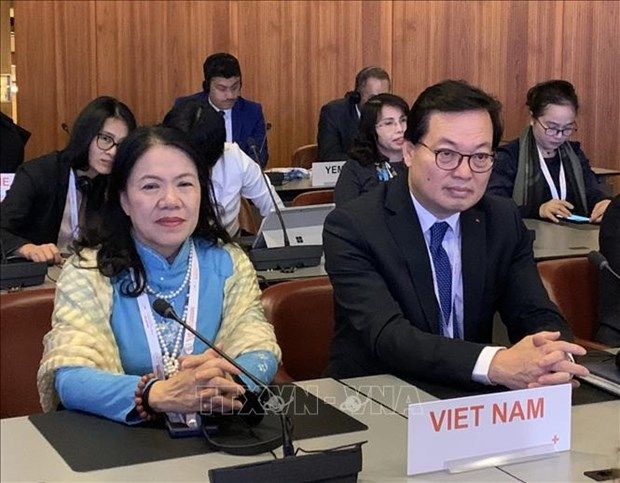 vietnamese ambassador delivers speech at intl red cross conference