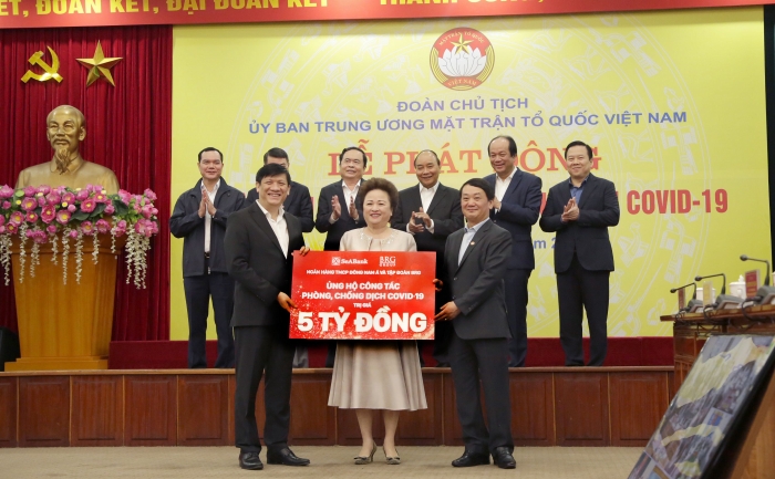brg group seabank donates vnd 5 billion to nations fight covid 19 campaign