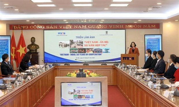 Virtual photo exhibition marks 50 years of Viet Nam-India cooperation. (Photo: VNA)