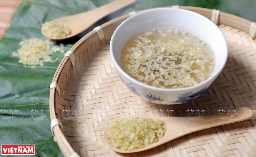 Ha Noi's young rice flakes sweet soup. (Photo:VNP/VNA)