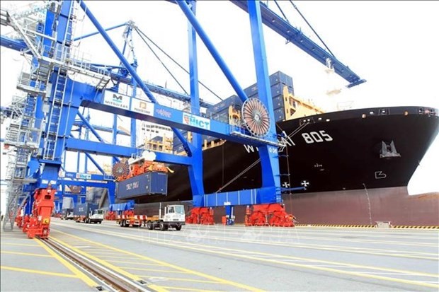 Seaports handle over 60 million tonnes of goods in January. (Photo: VNA)